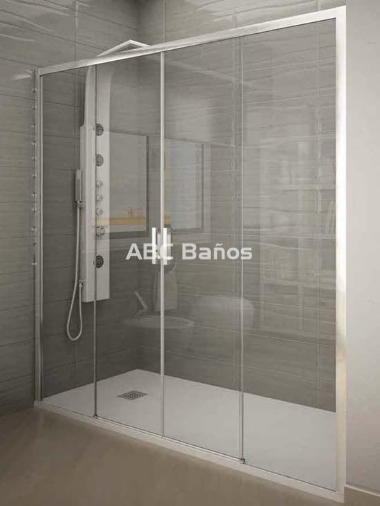 Plato de ducha extraplano ALPINA SLIMLINE rectangular 100/120 x 80